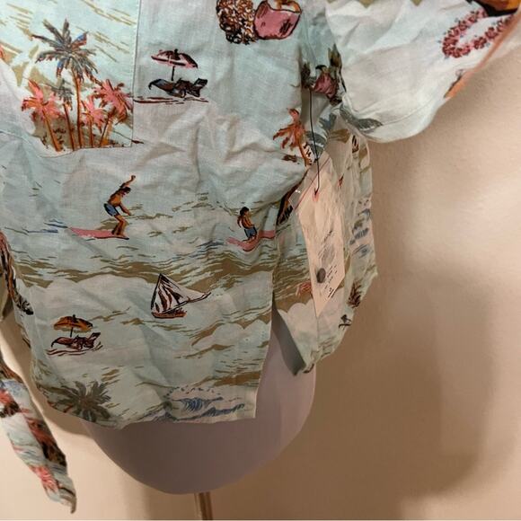 Billabong Hana Koa Beach surfer short sleeve button shirt & pants set NEW SMALL - Picture 7 of 12